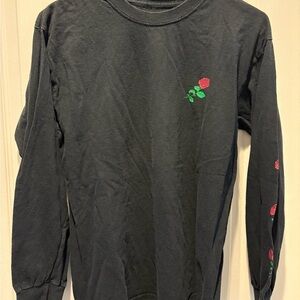 Men’s long sleeve rose shirt